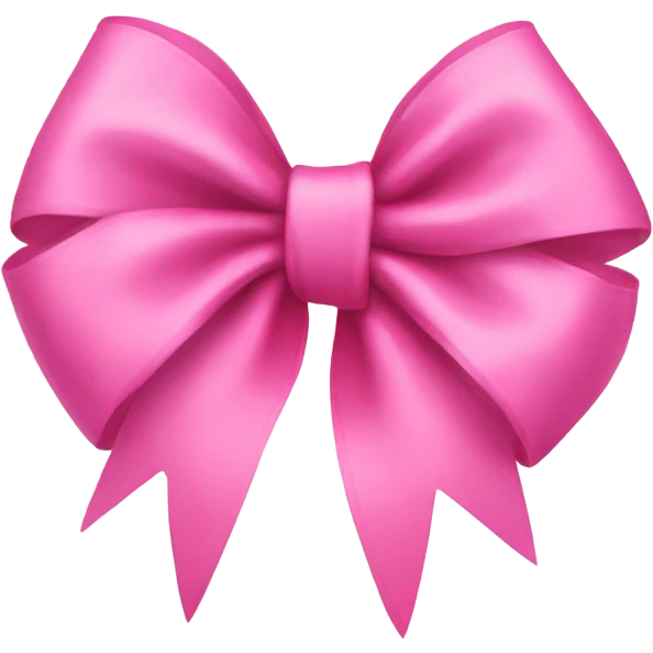 A pink bow emoji