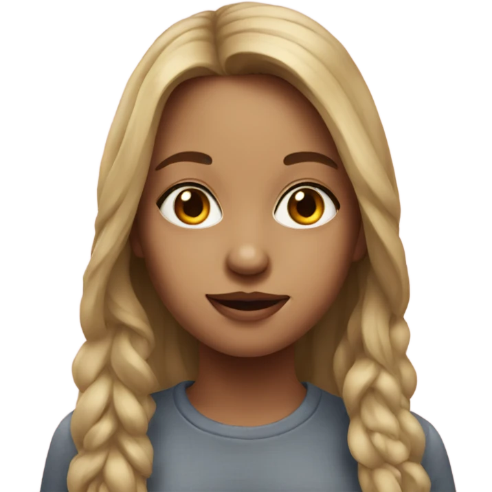 realistic portrait of a girl emoji