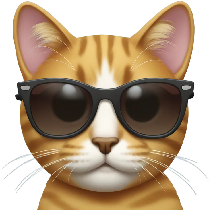 Cat with sunglasses emoji