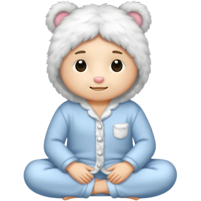 fluffy pyjamas emoji