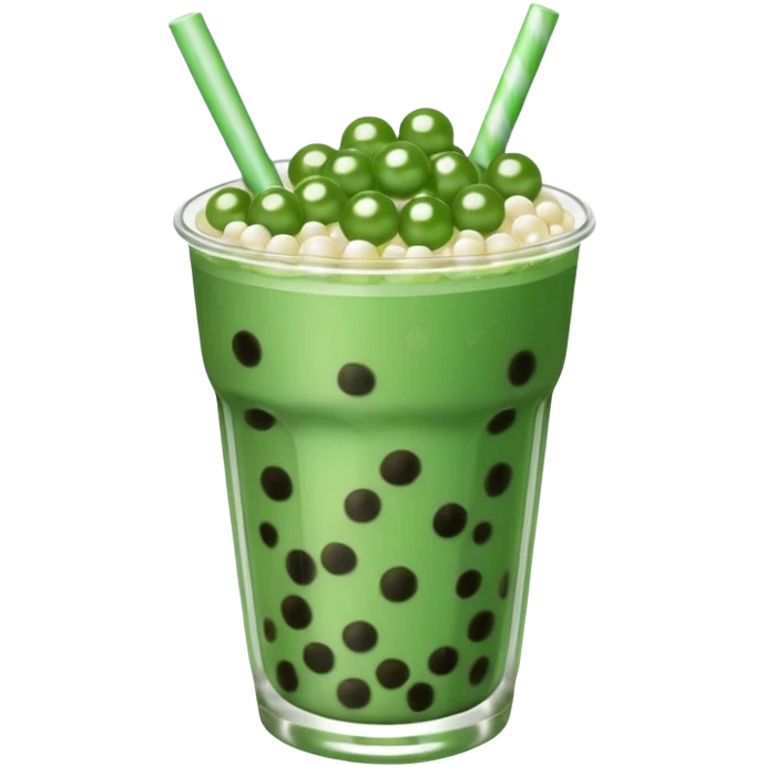 Mint  boba emoji