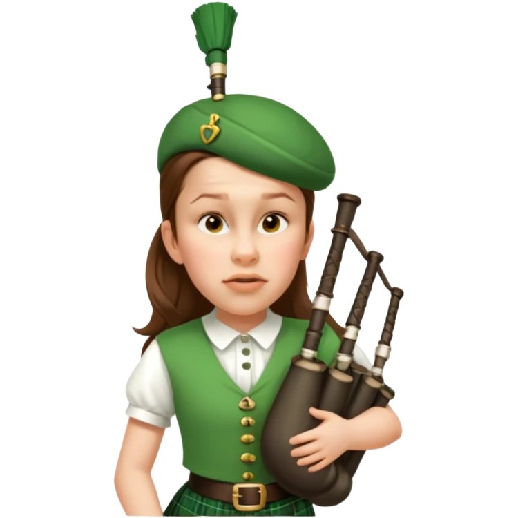 Green Bagpiper emoji
