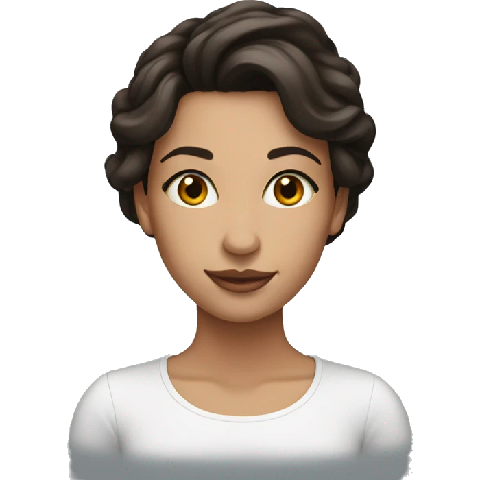 Beautiful brunette emoji