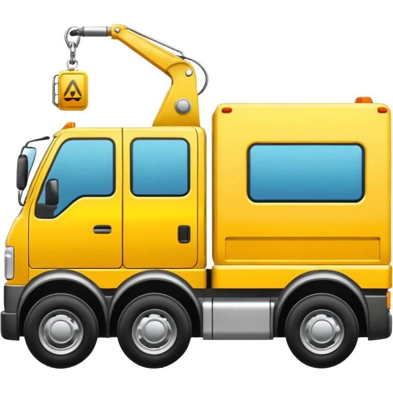 Recovery truck yellow emoji