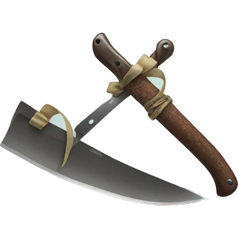 Knife with a bow emoji