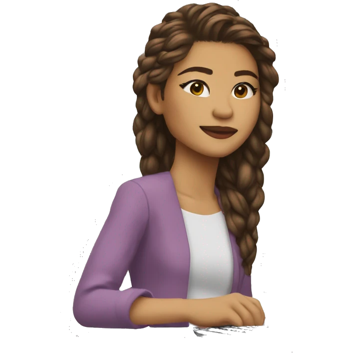 zendaya con un computador emoji