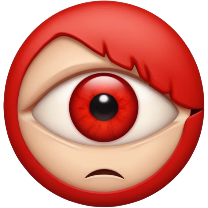 Angry Only single eye WITHOUT face emoji