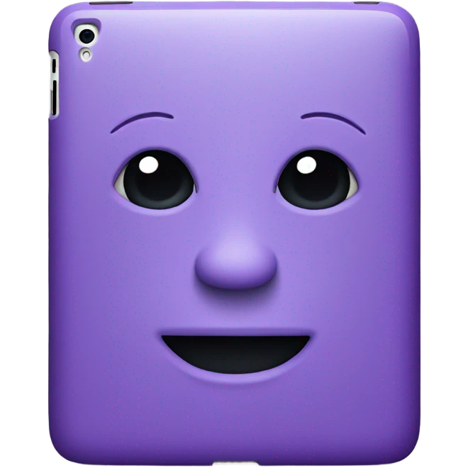 Purple iPad emoji
