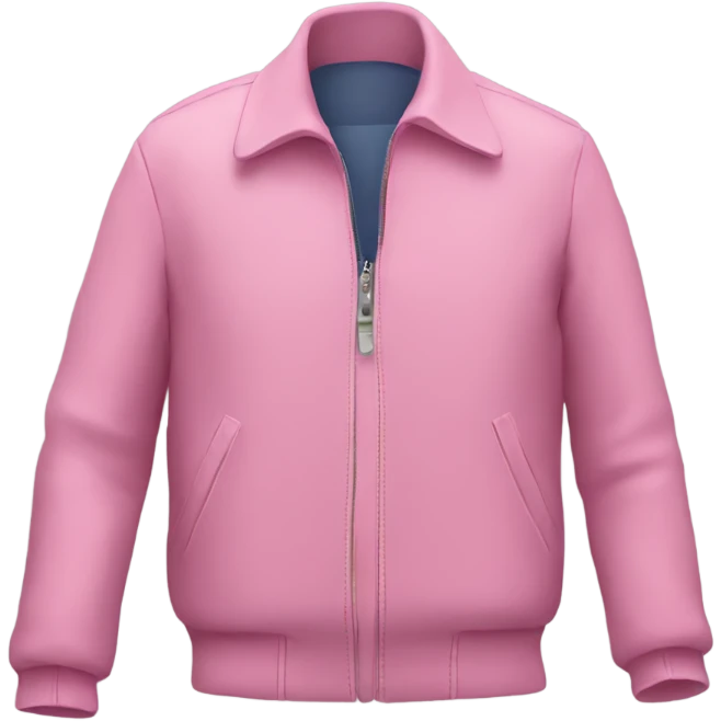 Pink jacket with zip emoji