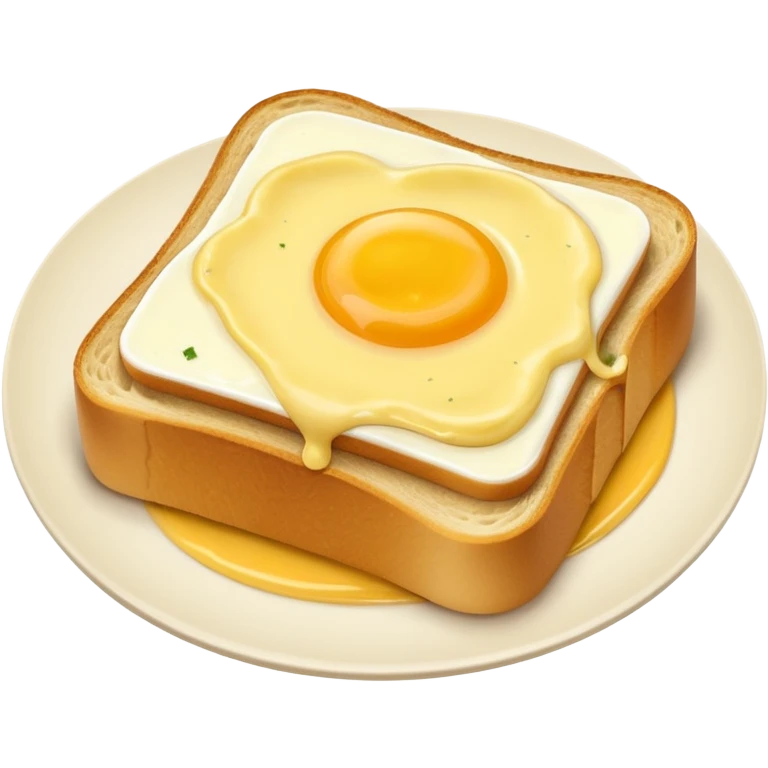 Toast with yellow salty egg sauce on top emoji