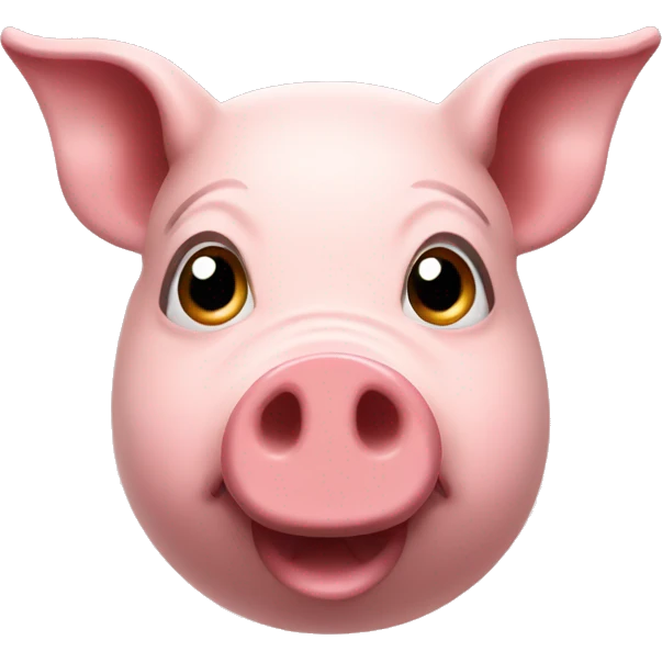 Pig with question mark emoji