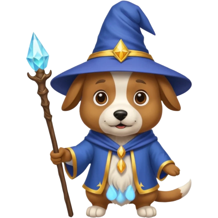 Dog wizard emoji