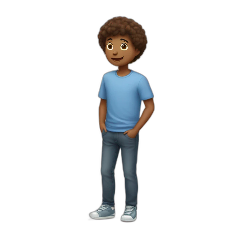 Garçon qui fais un cœur  emoji