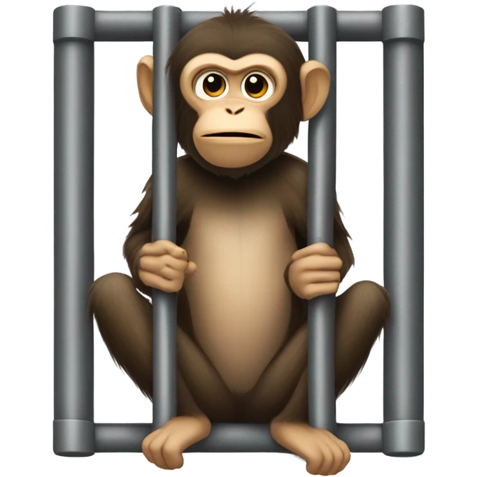 Monkey in jail emoji