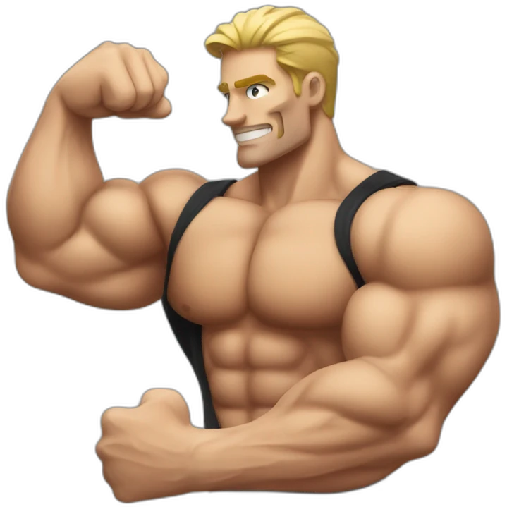 body builder bicep emoji
