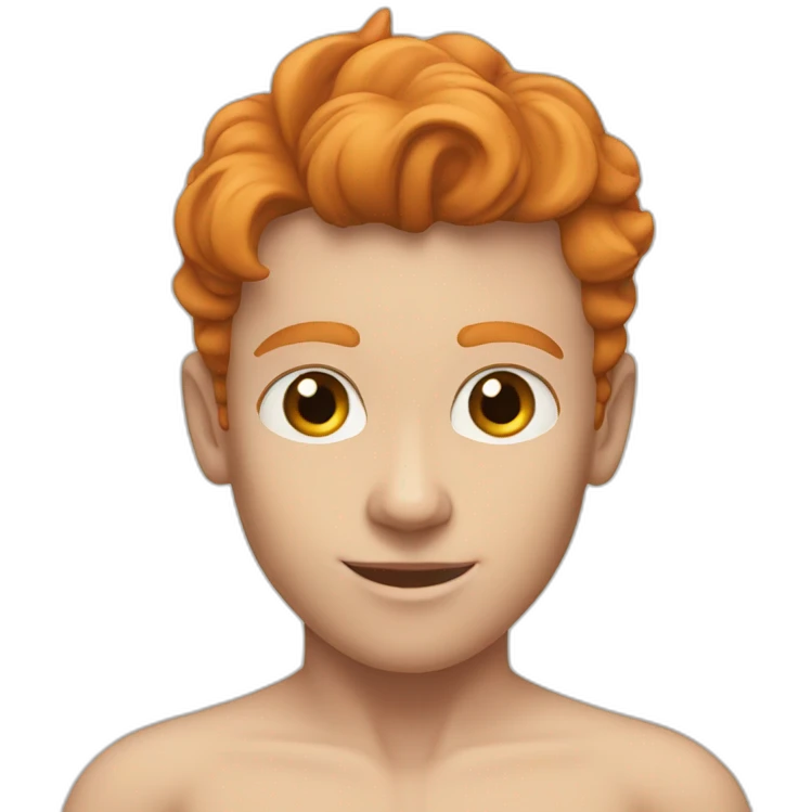 Fit Ginger boy topless emoji