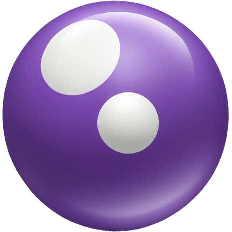 pastel purple eight ball emoji