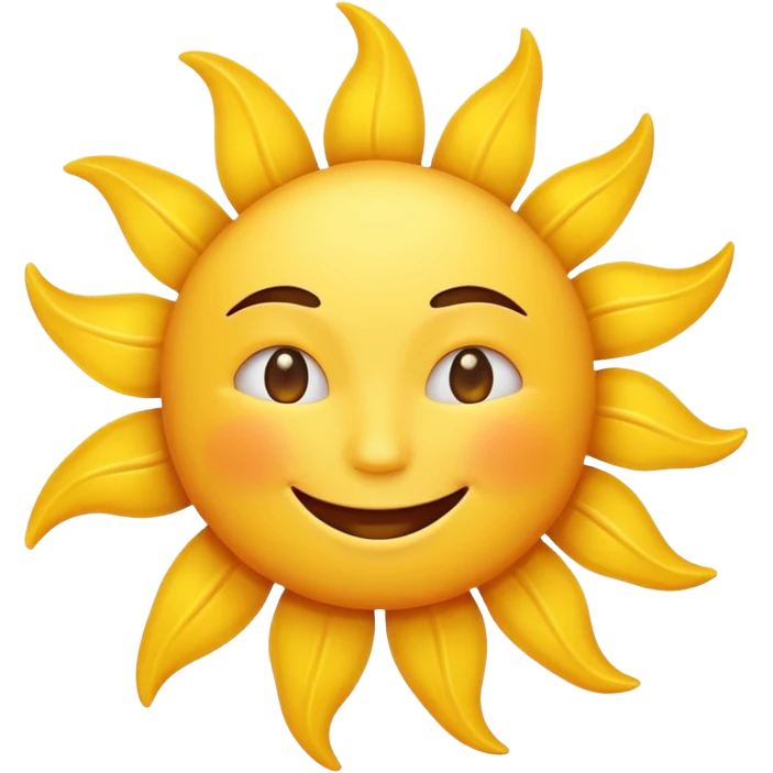 smiling sun emoji