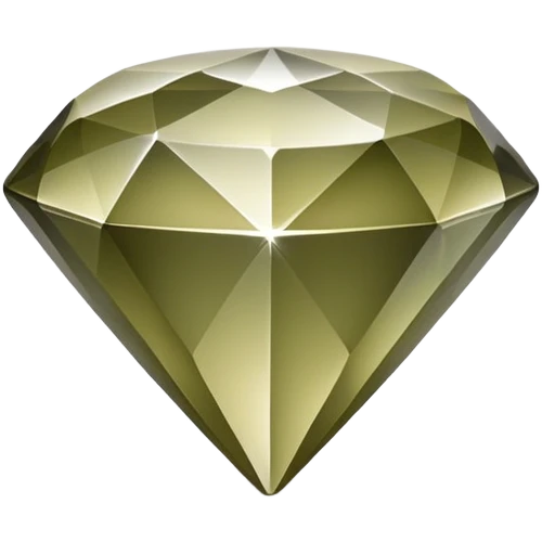 Cinematic realistic emoji khaki diamond, smooth curves, clean modern look.” emoji