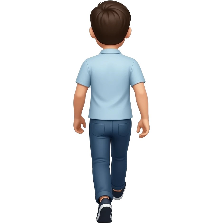 walk away seen from behind emoji