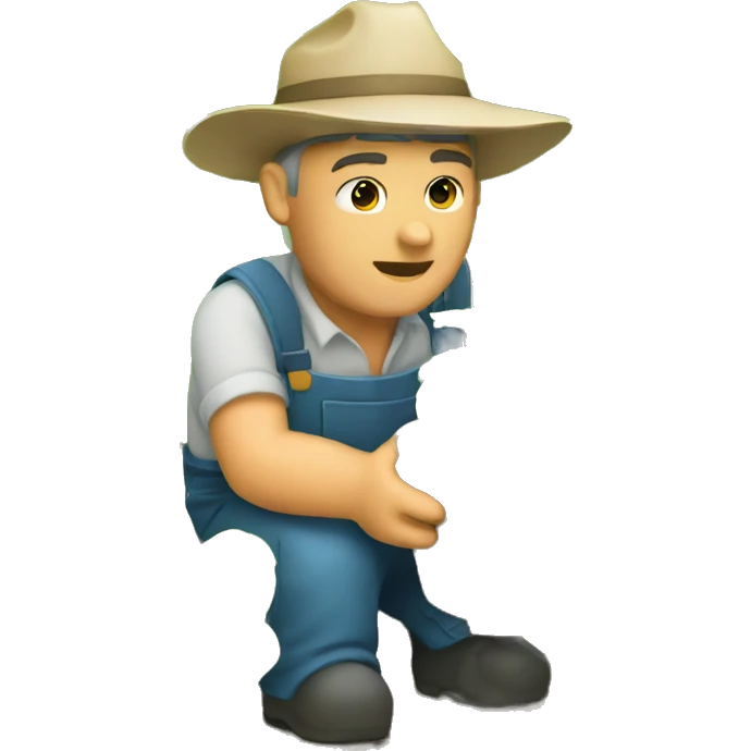 farmer planting  emoji