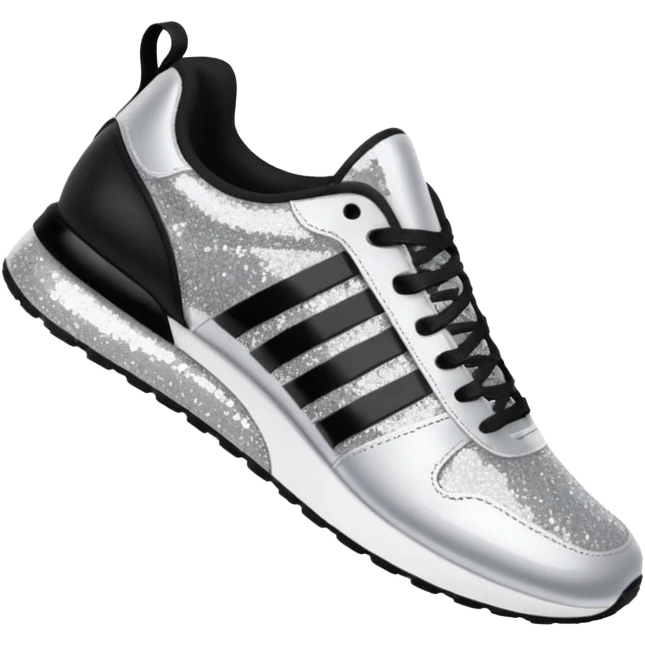 glitter running shoes no brand emoji