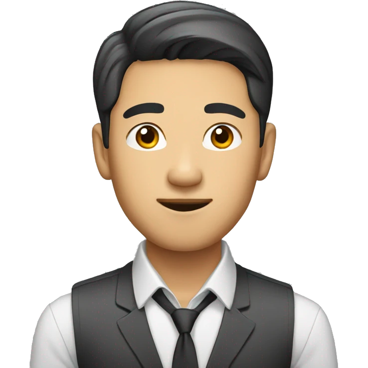professional young asian man emoji