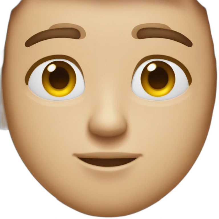 Model face guy with humecter eyes  emoji