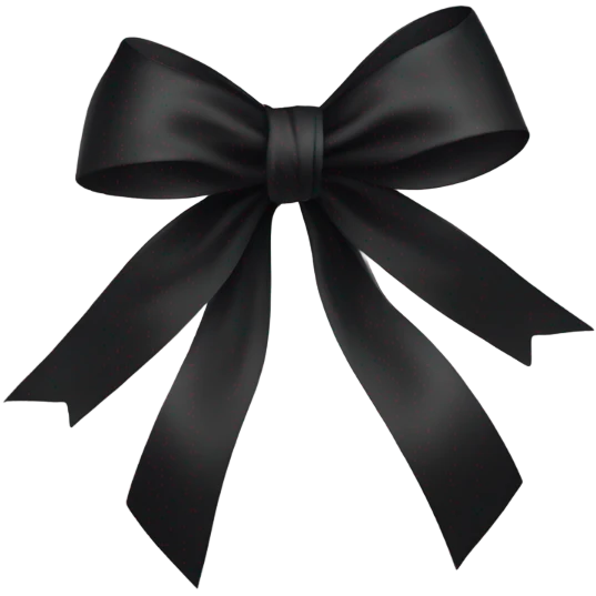 black bow emoji