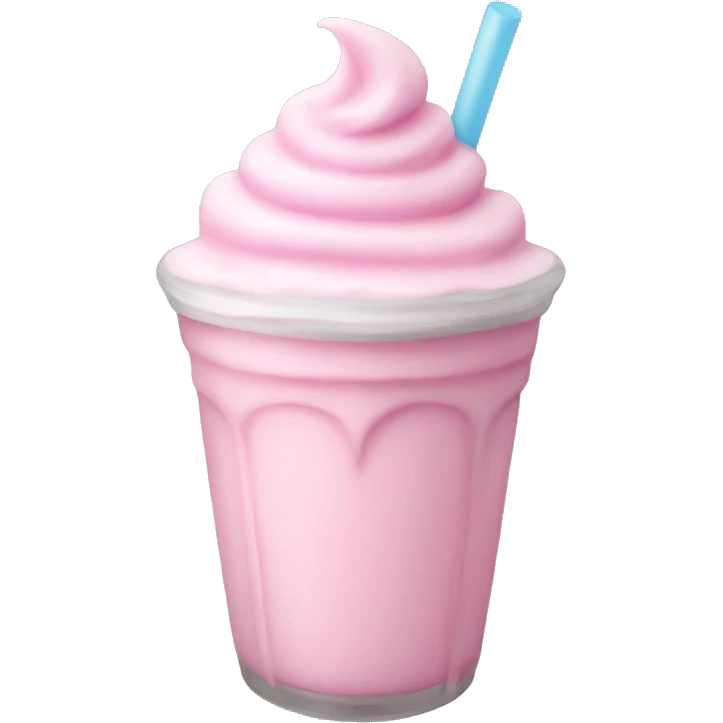 light pink milkshake  emoji