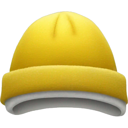 yellow winter hat emoji