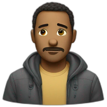 Depredador de la película saludando emoji