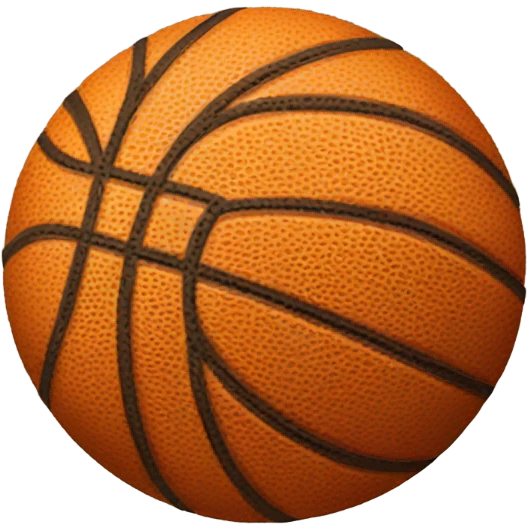 Basketball waving emoji