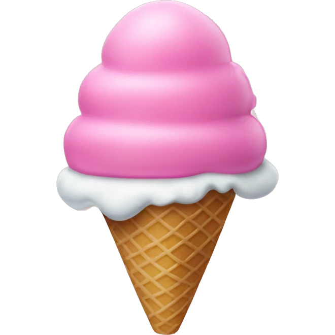Bubble gum ice cream  emoji