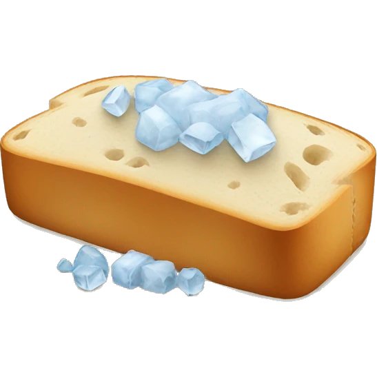 cold bread with ice emoji