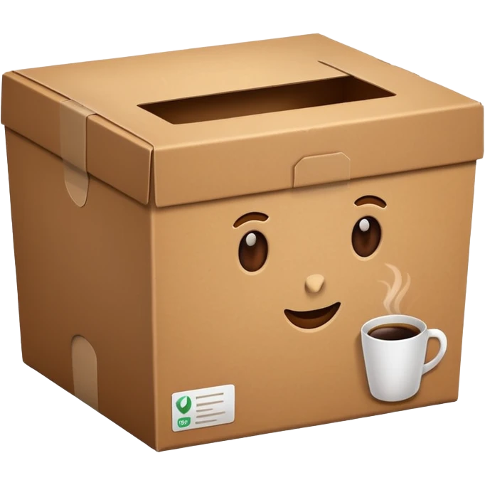 Coffee box emoji