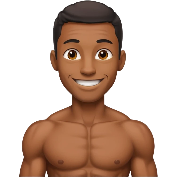 Skinny black man with gyatt emoji