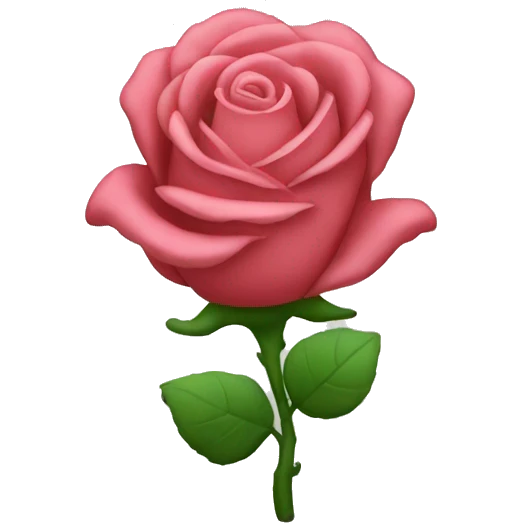 Rose glass emoji emoji