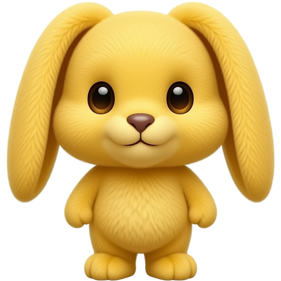 stuffed yellow bunny emoji
