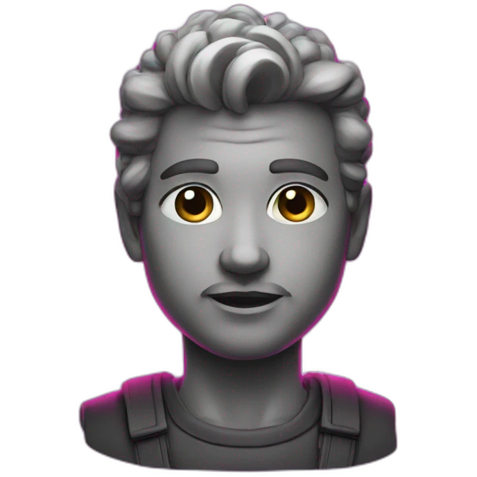 Babrber neon emoji