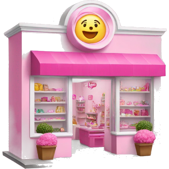 pink barbie shop emoji