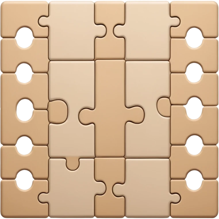 beige puzzle emoji