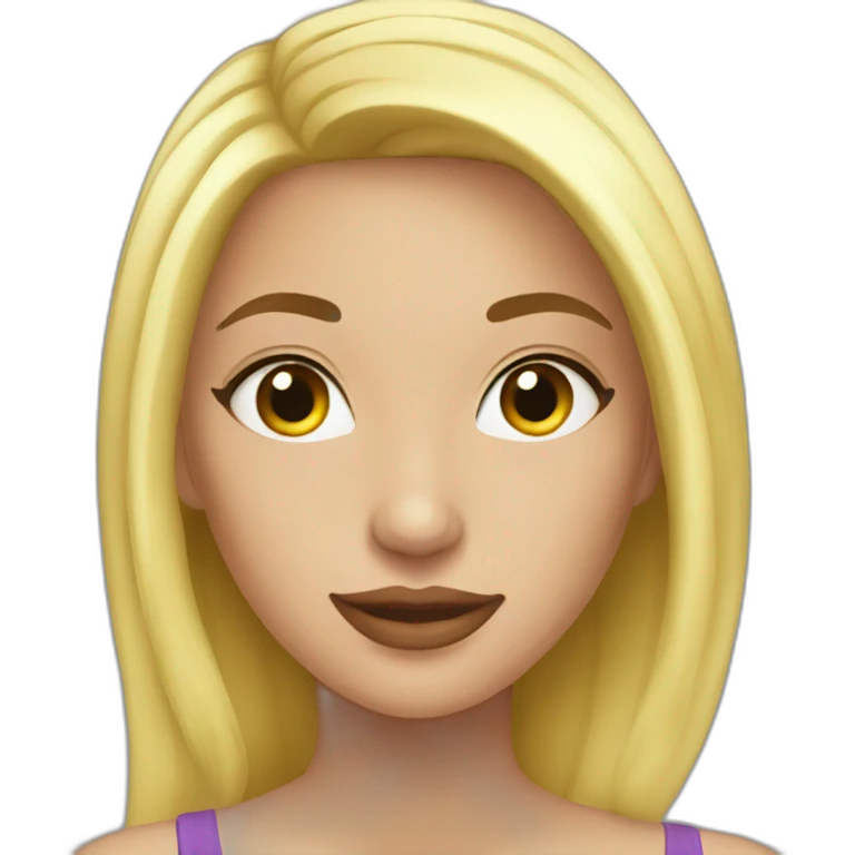 Kristina blonde on love emoji