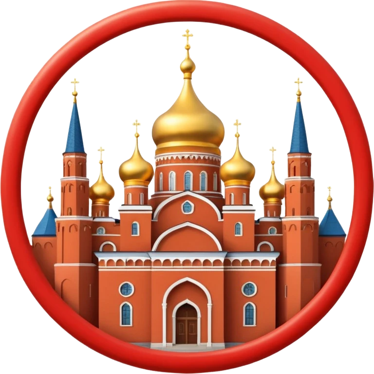 generate realistic kremlin 3d in circle emoji