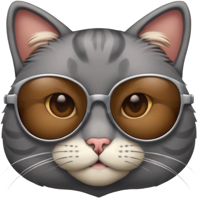Cat wearing sunglasses emoji