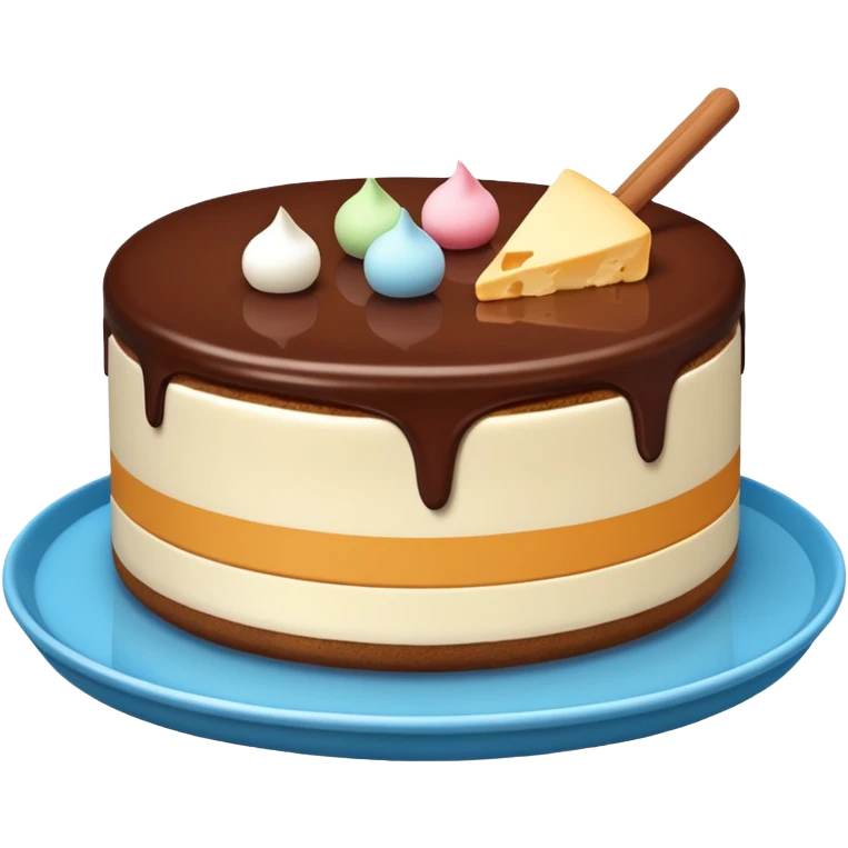 Paddlepop coklat cheese cake emoji