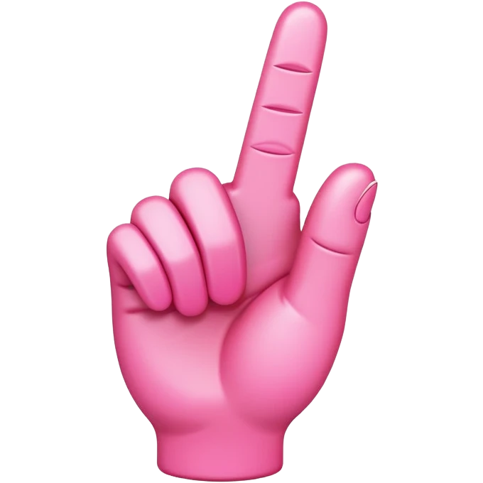 pink middle finger emoji emoji