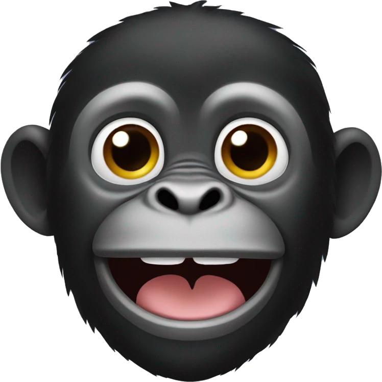 Black monkey  emoji