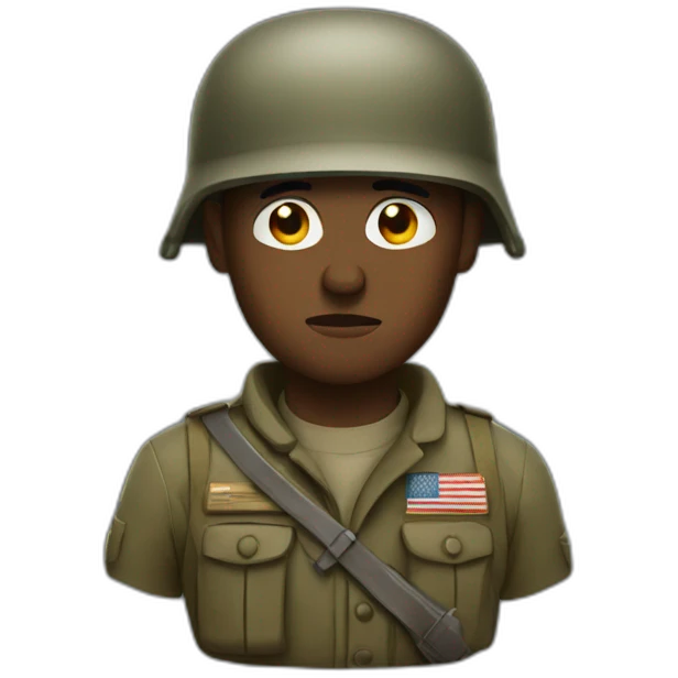 war-weary soldier emoji