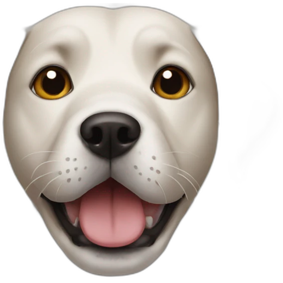 Dog drinking emoji
